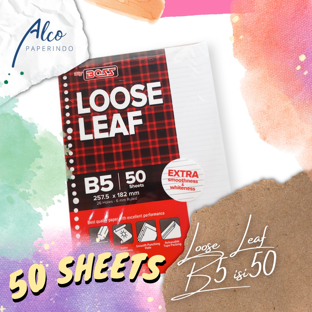 

Loose Leaf B5 BigBoss isi 50