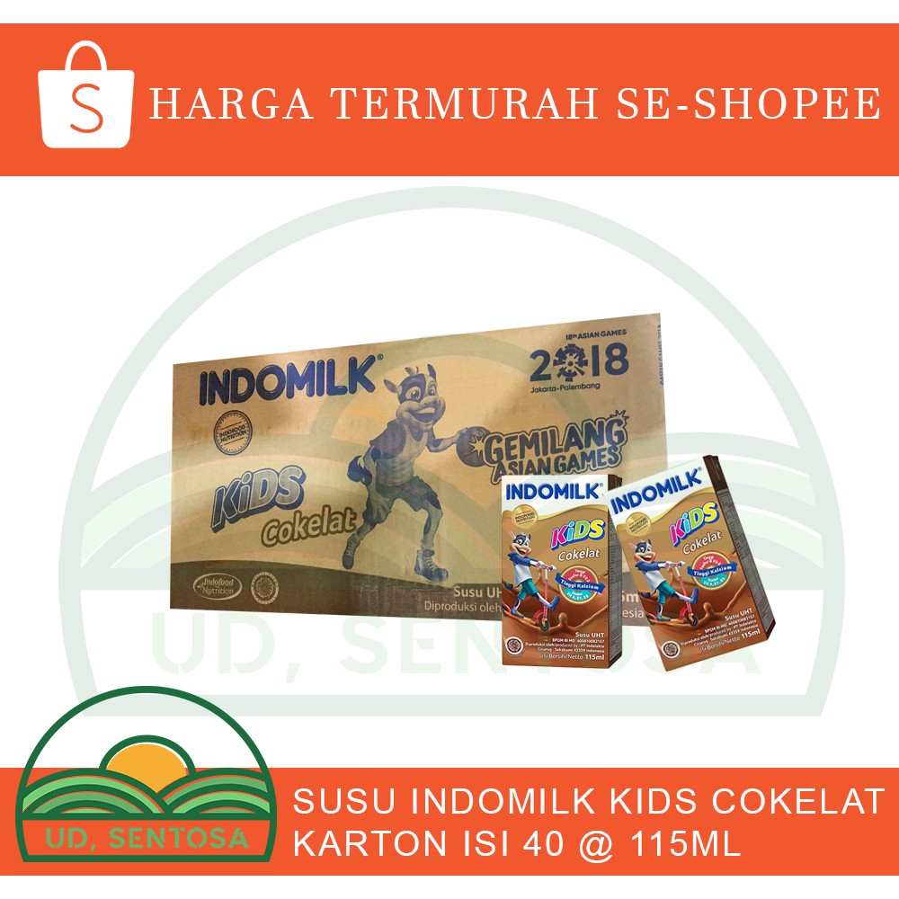 

SUSU INDOMILK KIDS COKELAT ISI 40 @115 ML