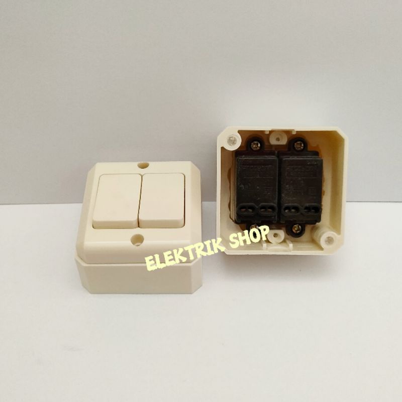 SAKLAR SERI OUTBOW / SAKLAR SERI OB MODEL TEMPEL / SAKLAR DUA MODEL TEMPEL