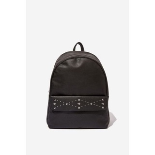 black leather bag