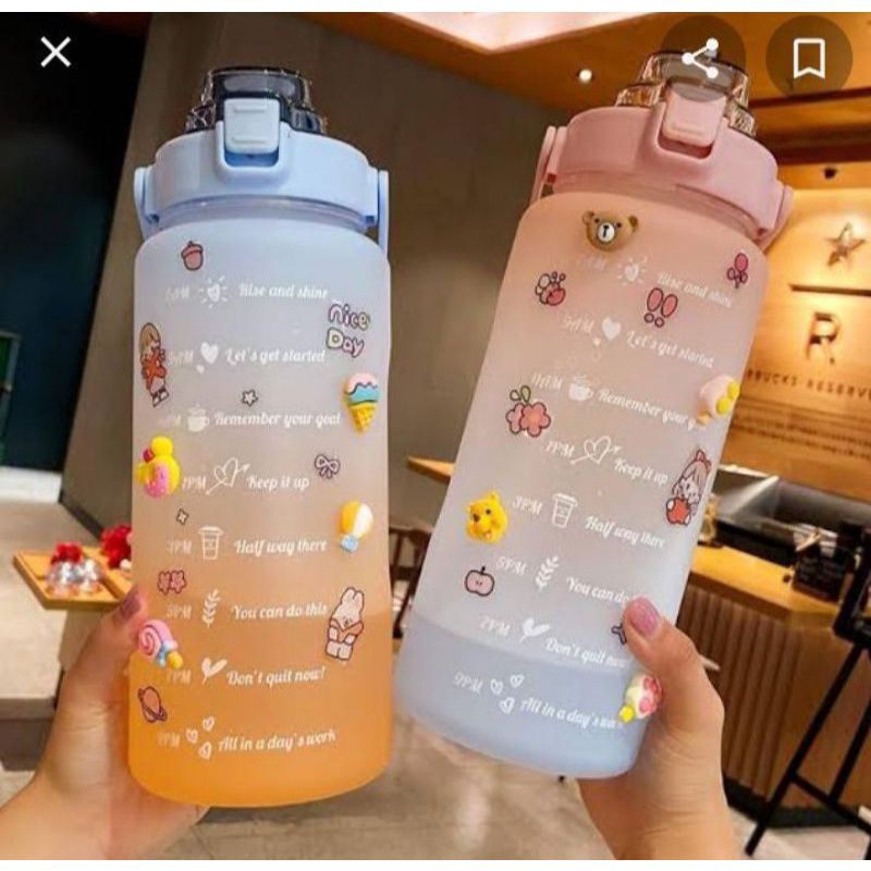 Botol Minum 2 Liter Viral Free Stiker 2D dan 3D Medan
