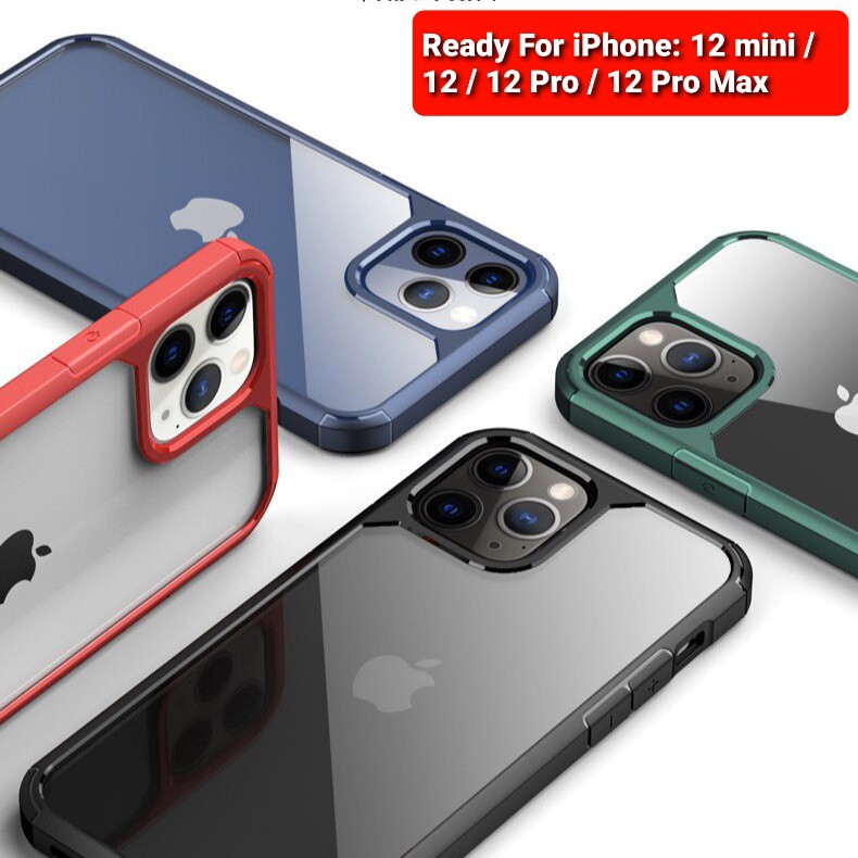 Case Iphone 12/12 Mini/12 Pro/12 Pro Max Viseaon Rugged Clear | Shopee