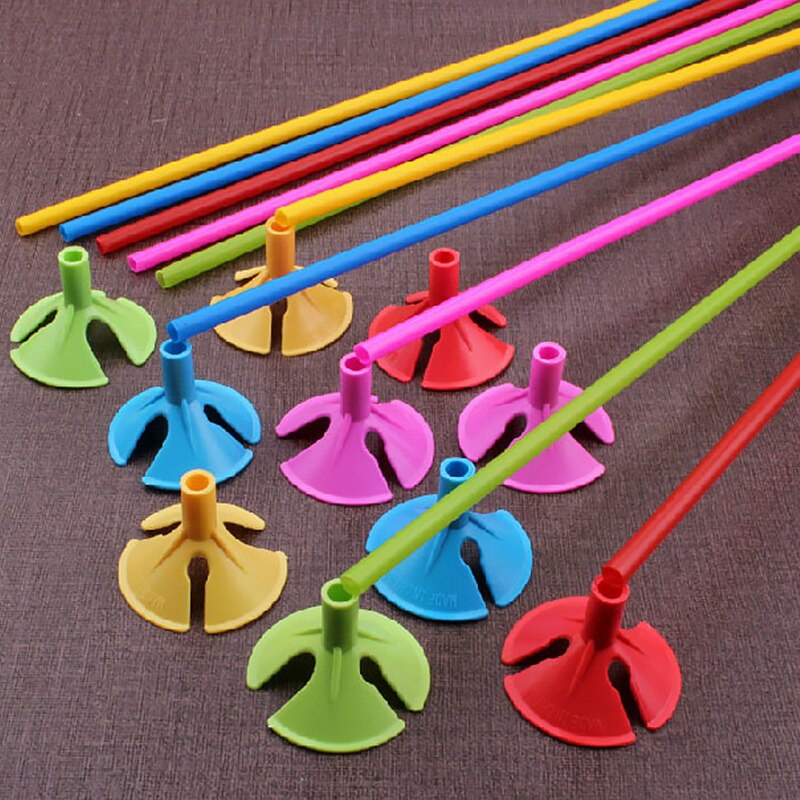 Stick Balon Warna Warni 1 Pcs Tangkai Balon 27Cm