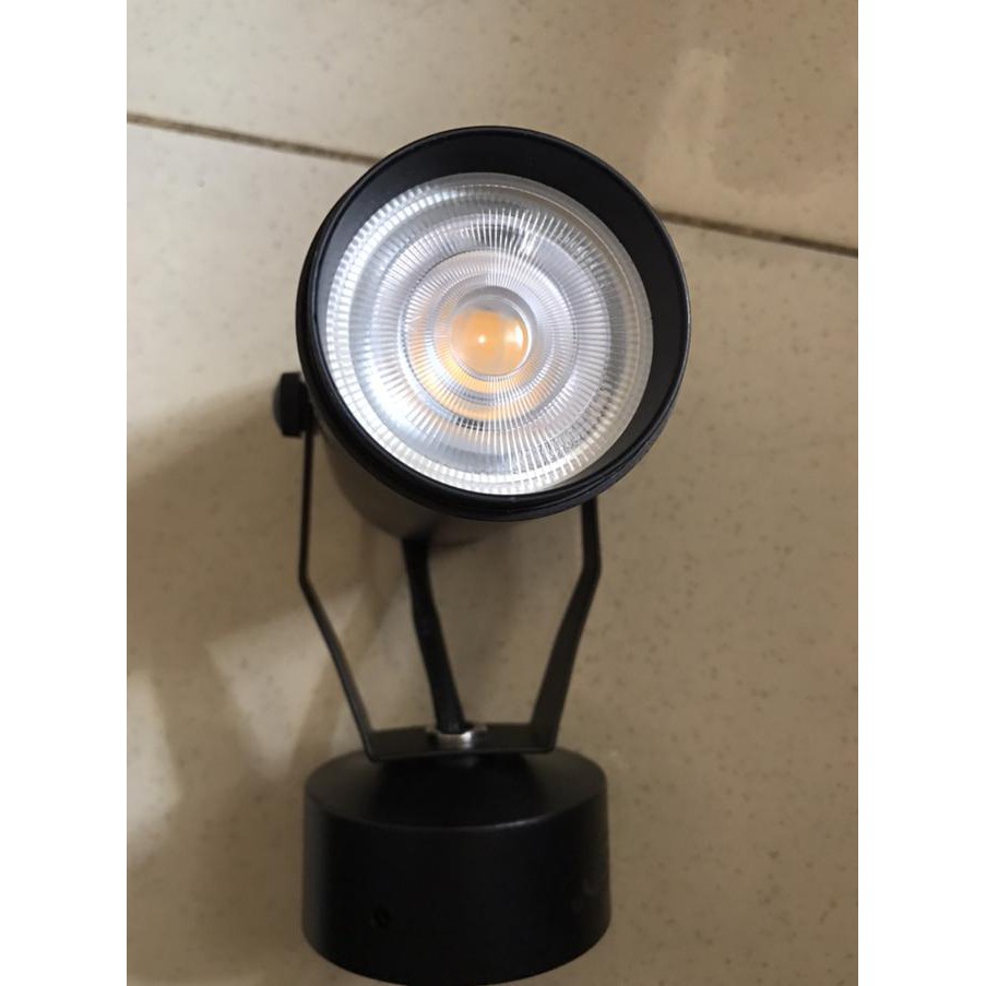 Lampu sorot / lampu spot light rel hitam 6watt
