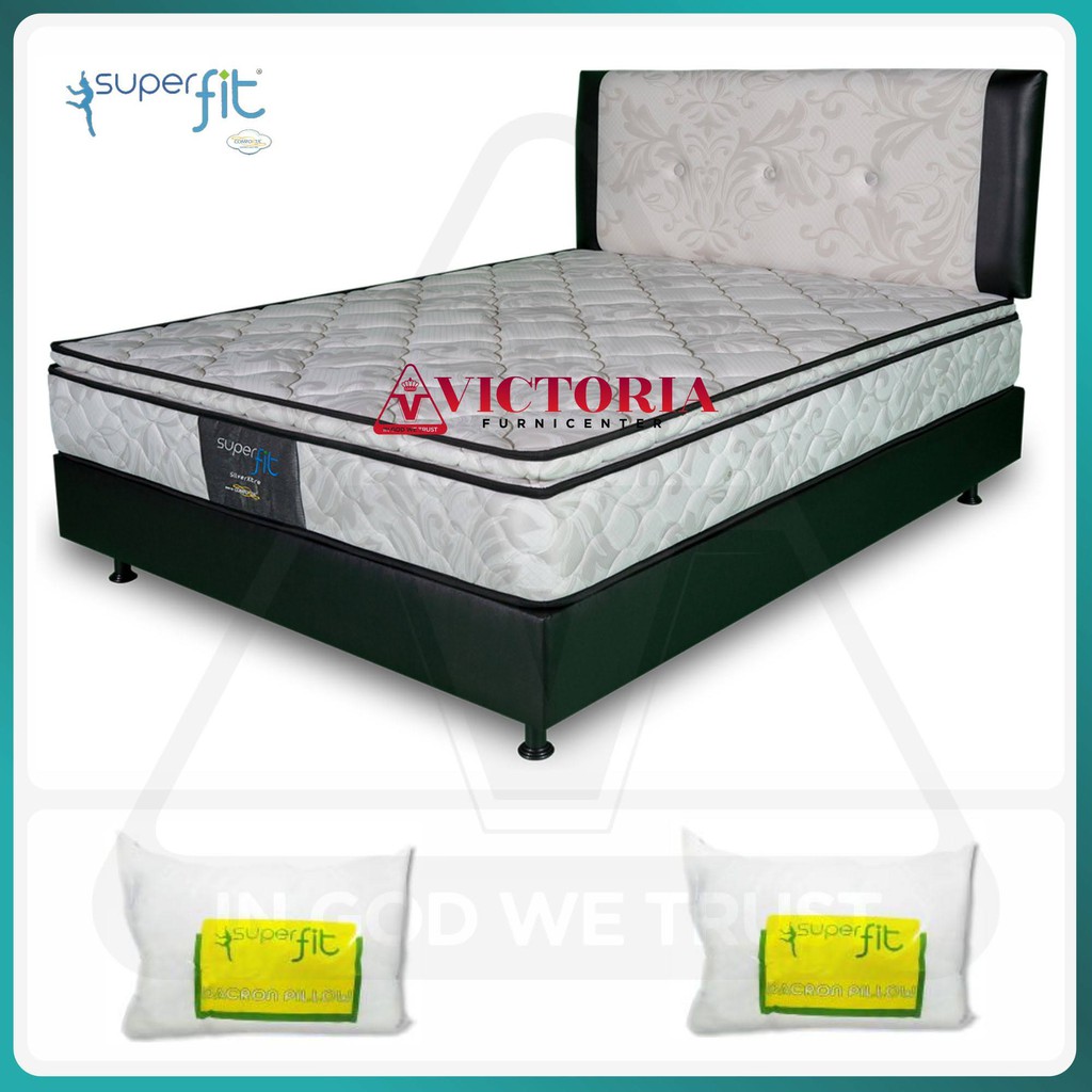 Superfit by Comforta - Silver Xtra - Fullset Full Set 90 x 200 / 90x200 / Kasur Spring Bed Springbed