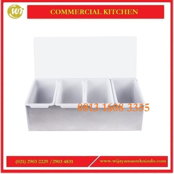 

CMH4 Tempat Bumbu Topping 4 Baris Condiment Holder