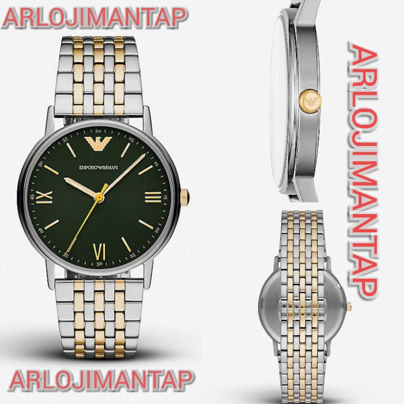 Jam Tangan Pria Cowok Emporio Armani AR211228 Black Dial Original