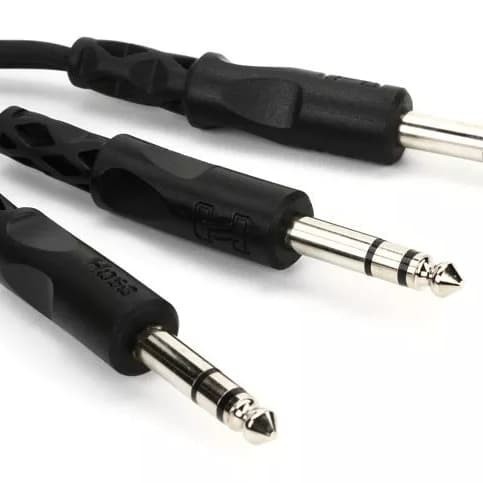 Kabel Audio Canare 6.5mm Akai Stereo to 2 Akai 6.5mm Stereo - 5 Meter