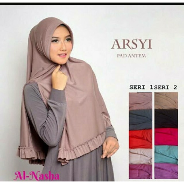 jilbab rempel belah samping