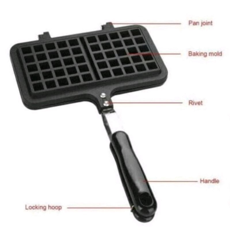 Waffle Maker Anti Lengket/Cetakan Waffle Anti Lengket/Croffle maker