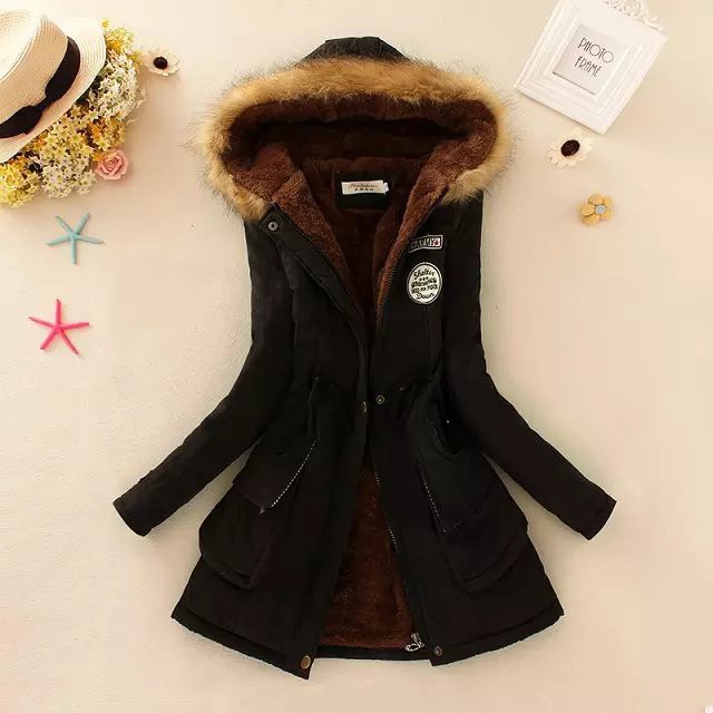 Jaket Import Wanita Parka Bulu Musim Dingin Winter Musim Hujan- Jaket Motor Wanita Anti Angin Import-4
