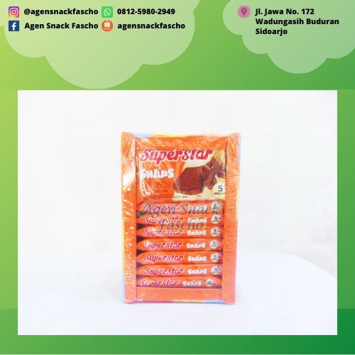 

Mayora Superstar Snaps Triple Chocolate/Wafer Salut Cokelat 5 Breaks 28 gram (1 pack isi 12 + 1 pcs)