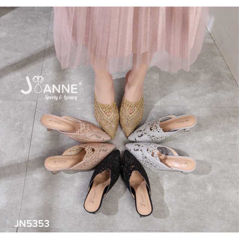 [ORIGINAL] JOANNE Mules Heels Shoes Sepatu Hak Pesta #JN5353