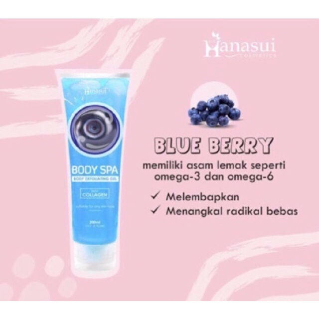 Hanasui (✔️BPOM) Body Spa Exfoliating Gel 300ml | gel perontok daki bolot Kosmetik