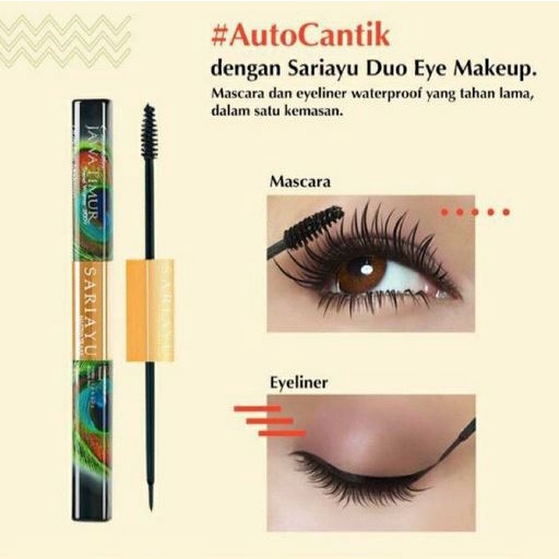 SARIAYU MASKARA & EYELINER (2in1) HITAM - PAPUA