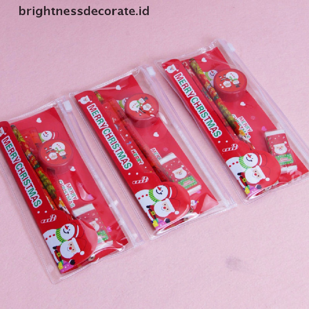 5pcs / Pak Serutan Pensil Tema Natal Untuk Sekolah