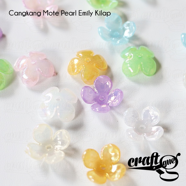 Cangkang Mote Pearl Kelopak Emily Kilap