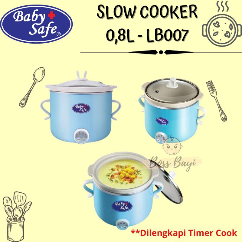 BABY SAFE Slow Cooker LB007 LB008 LB009 LB06D Pemasak Mpasi Bayi Anak