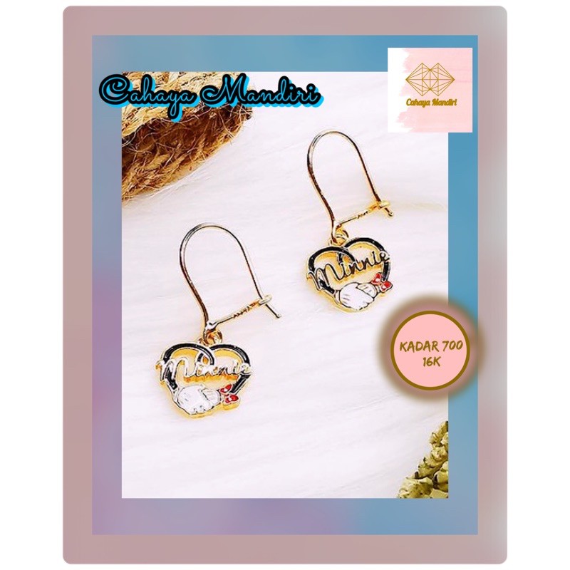 Anting Anak Emas Kadar 700 (16K) Berat  +/- 1,85 Gram