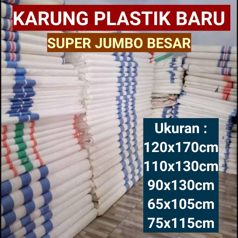 Karung Plastik Super Besar Jumbo | Bago Sak Untuk Beras Tepung Wadah Paket Online Pengiriman