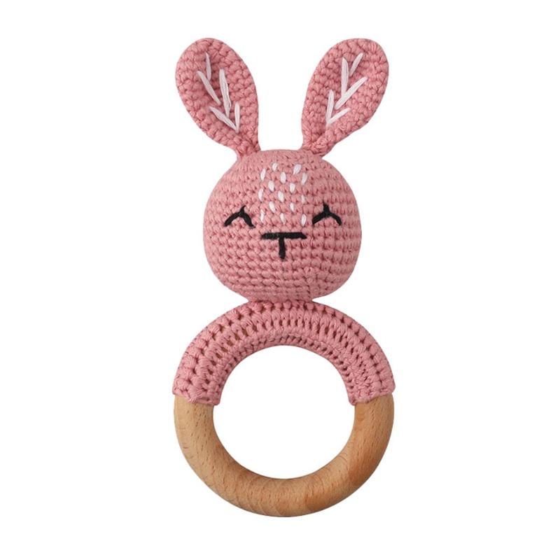 Mary Mainan Teether Bayi DIY Bahan Kayu Beech