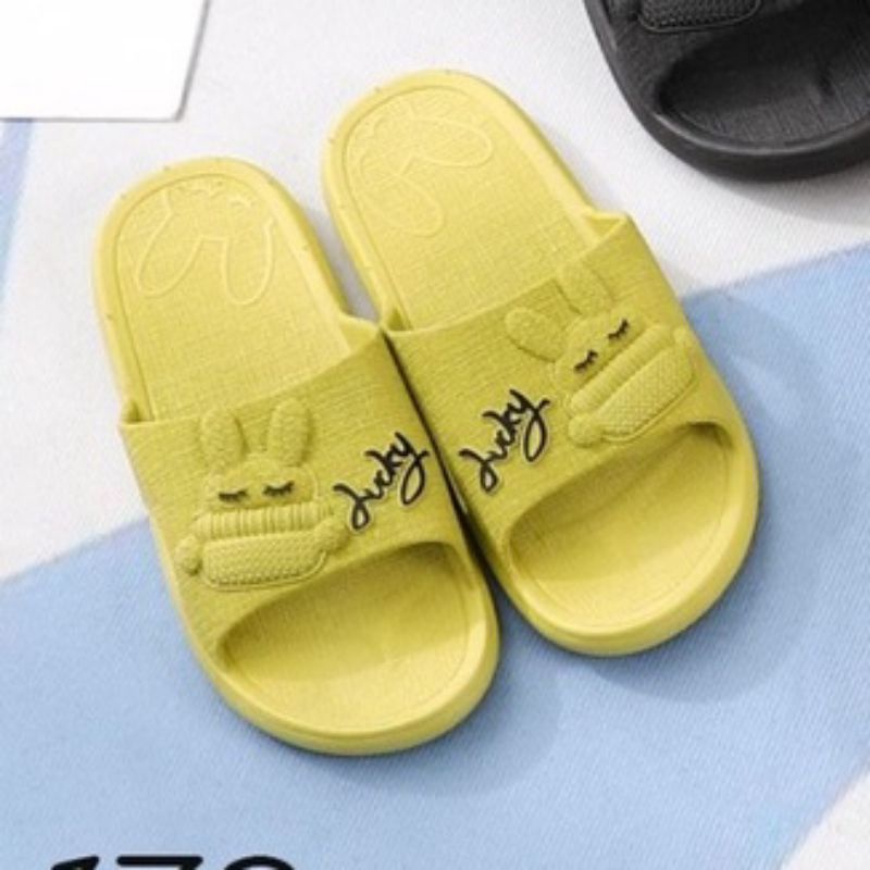 Sandal Slop Jelly Karet Simple Motif Lucky Bunny Import Mky Bm -178 LLs 178-L