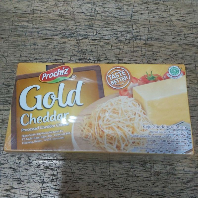 

Prochiz Keju Gold Cheddar 170g