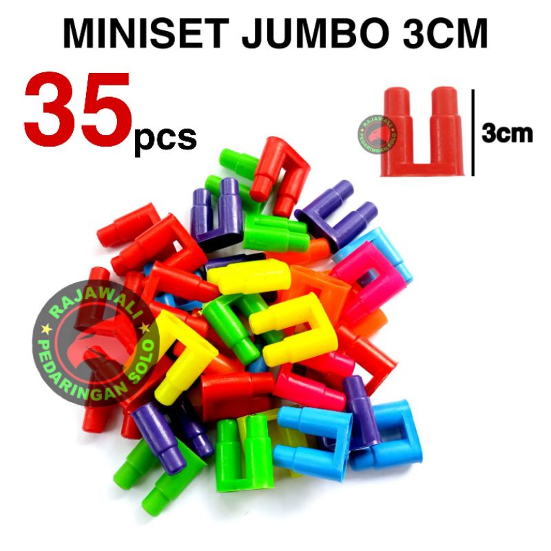 MAINAN ANAK MINISET JUMBO LEGGOO JADUL 35pcs