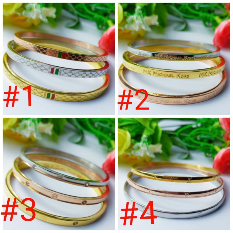 3 Pcs Gelang Titanium Nagita