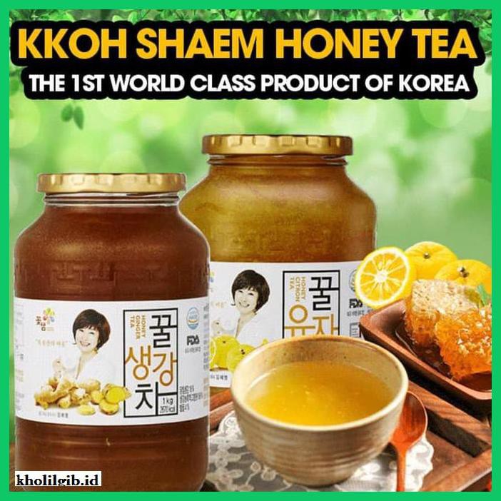 

MADU-MINUMAN- KKOH SHAEM HONEY GINGER TEA 1 KG (MADE IN KOREA) -ASLI-BUKAN-KAWE-KAWE-