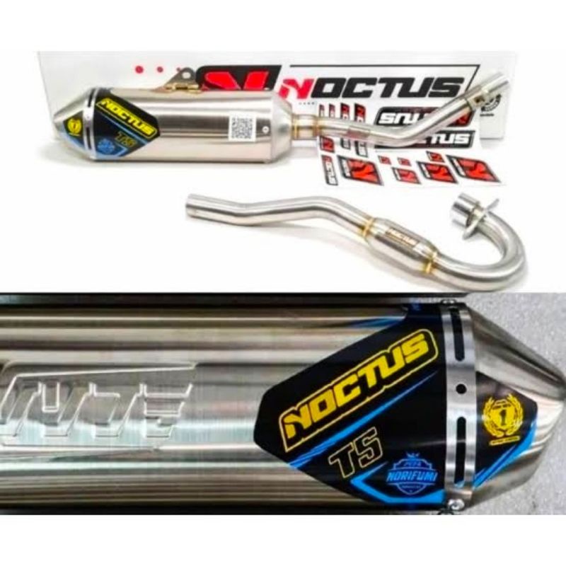 KNALPOT NORIFUMI NOCTUS T5 KLX 150 CRF 150 WR 155 KLX150 CRF150 WR155 STAINLESS ORIGINAL                                     not t3 n4 rv1 n4 shorty nf evo t1 xr1 xr 1 rocket4 rocket 4 torc toch tog toug jump-5