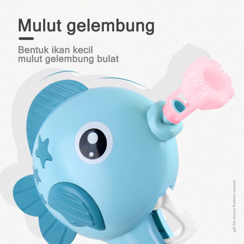 Mainan gelembung sabun/Mainan anak/Mainan gelembung/Pistol Gelembung Lumba-lumba/Mainan bubble gun (B78)