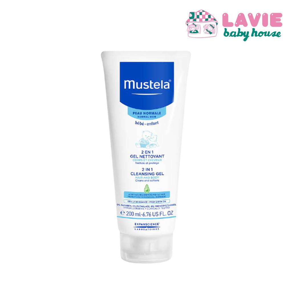 Mustela bebe 2 in 1 Cleansing Gel hair and body wash 200ml