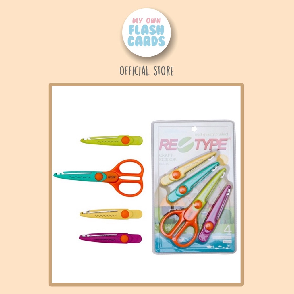 

Retype Craft Scissors 4 in 1 - Gunting Prakarya - Dekorasi