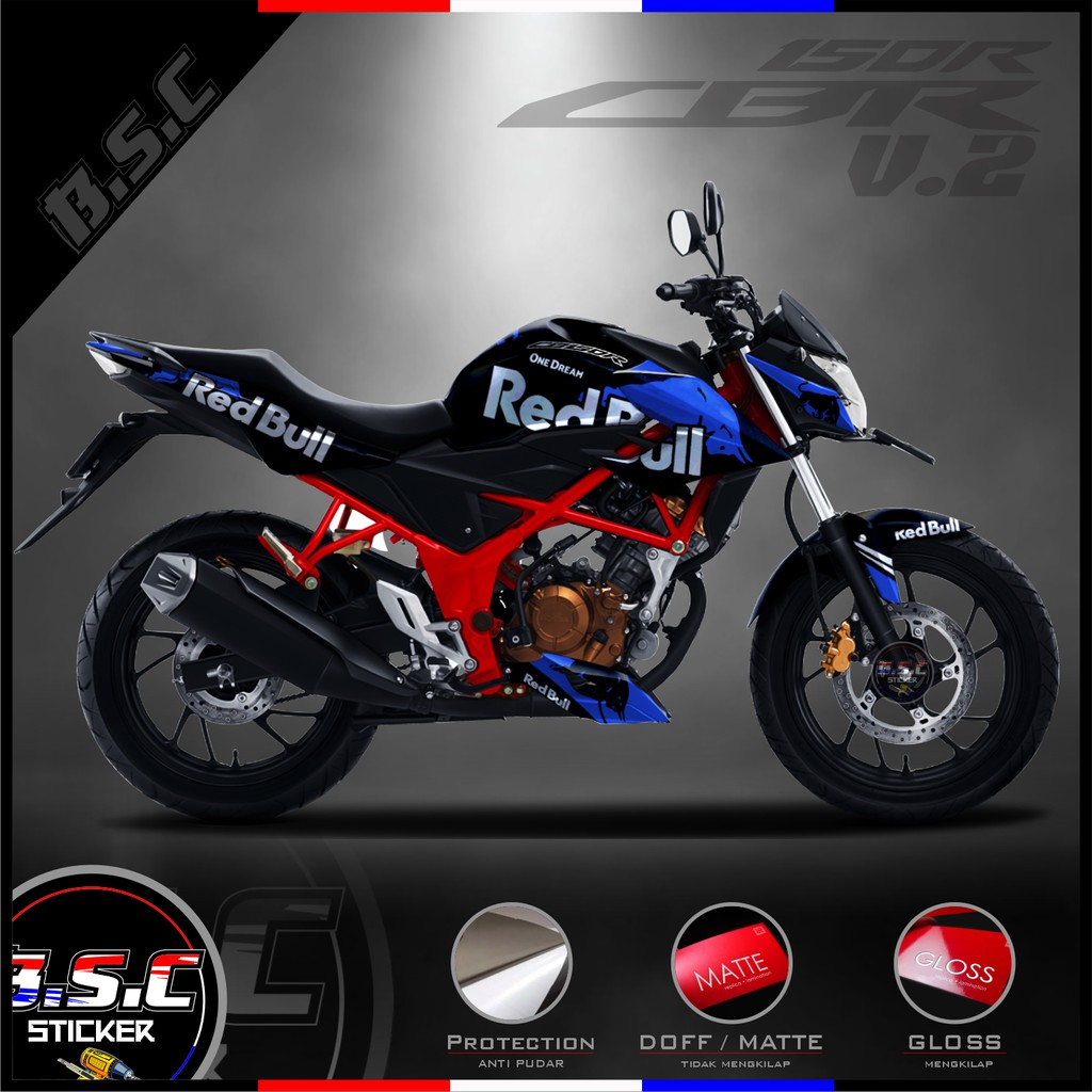Decal FULL BODY Sticker CB 150R / CB150R / NEW CB 150R V.2 Motif Banteng One Dream Blue