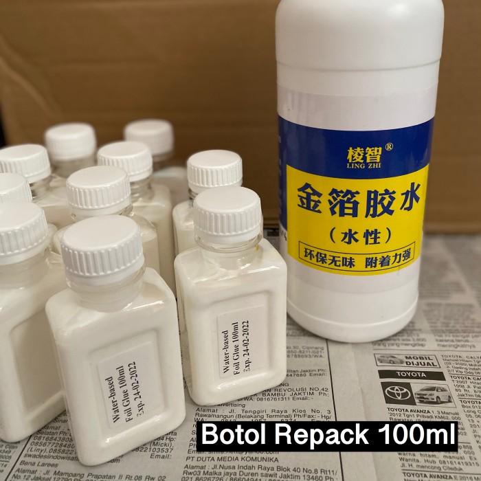 100ml Lem gold foil leaf adhesive lem kertas prada lem gilding shee