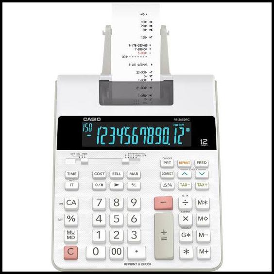 

Casio Fr-2650Rc Kalkulator Printing / 2650 Rc Calculator Print