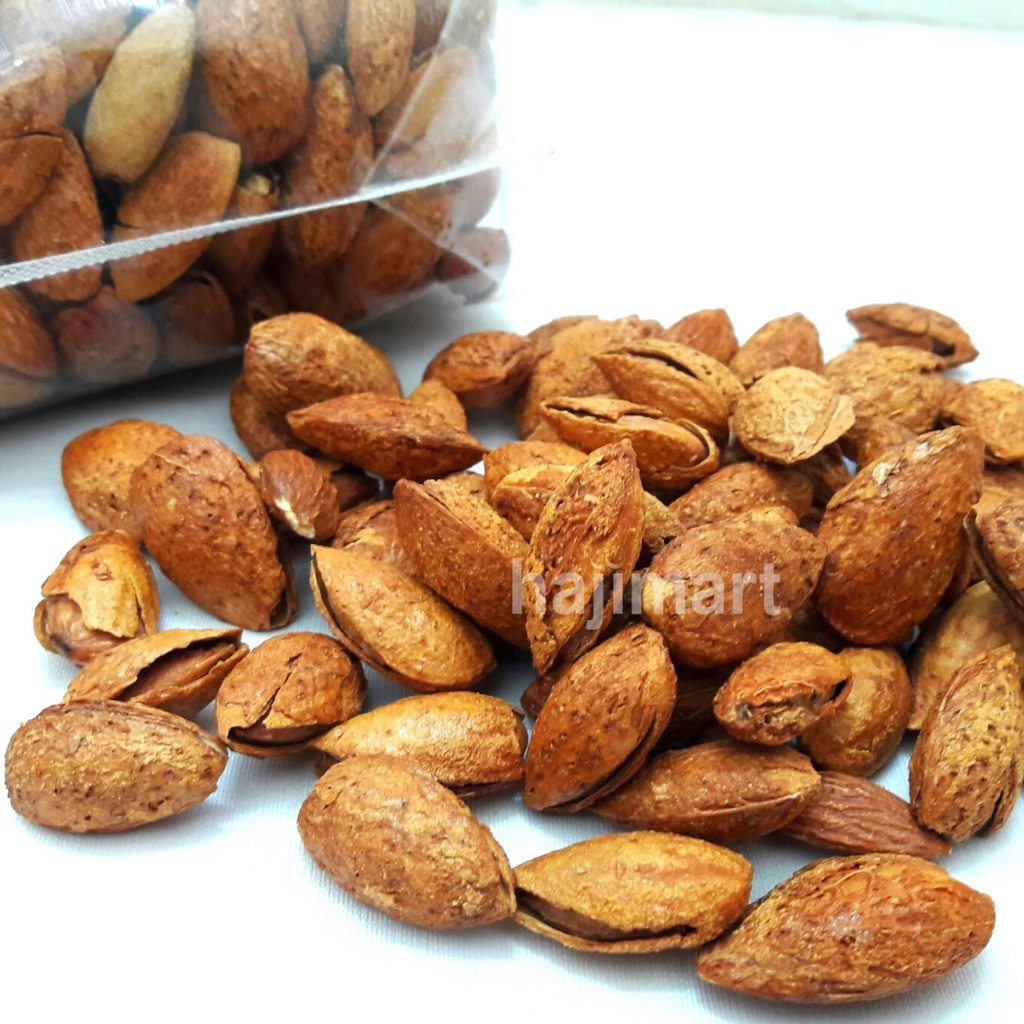 KACANG ALMOND PANGGANG KULIT 1 KG/ KACANG ALMOND SIAP MAKAN/OLEH-OLEH HAJI UMROH