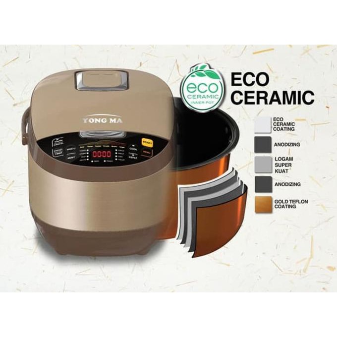 Jual Yongma Smc Rice Cooker Digital Dengan Inner Pot Eco Ceramic L Wilishop Shopee