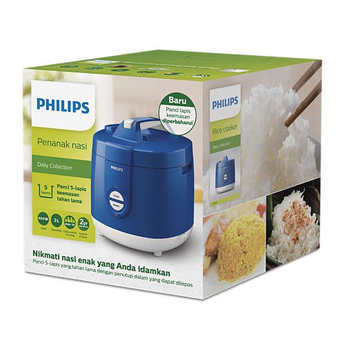 Philips HD3131 Rice Cooker Dengan Inner Pot Anti Lengket Kapasitas 2 Liter