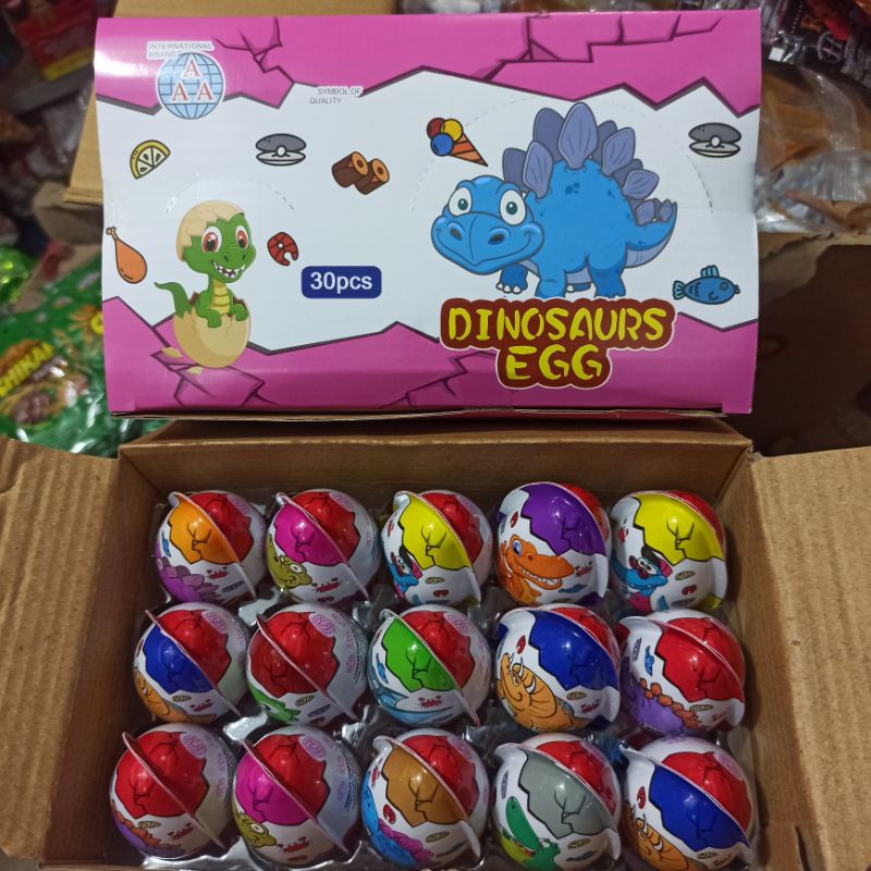 

Dinosaurus Egg Cokelat Compound Hitam Manis Bentuk Telur Isi 30 Pcs
