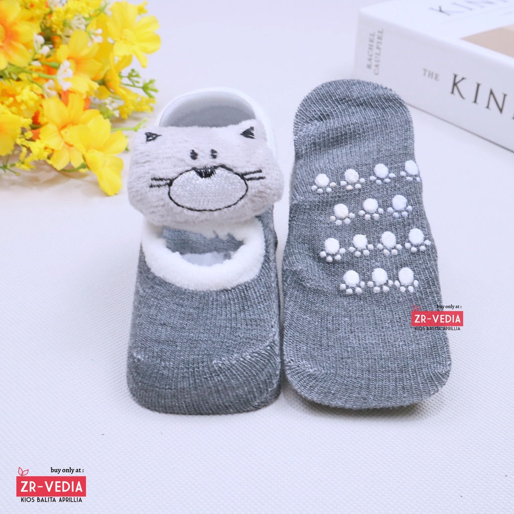 Prewalker Socks 3D Bayi Boneka Karakter / Kaos Kaki Anak Laki Perempuan Polos Anti Slip Import Murah