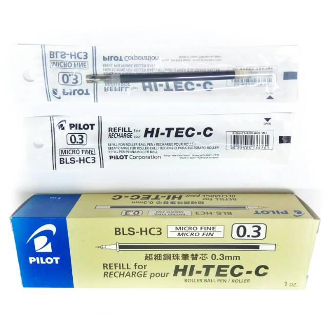 

Refill Pilot Hi-Tec-C 0.3 mm (micro fine) BLS-HC3