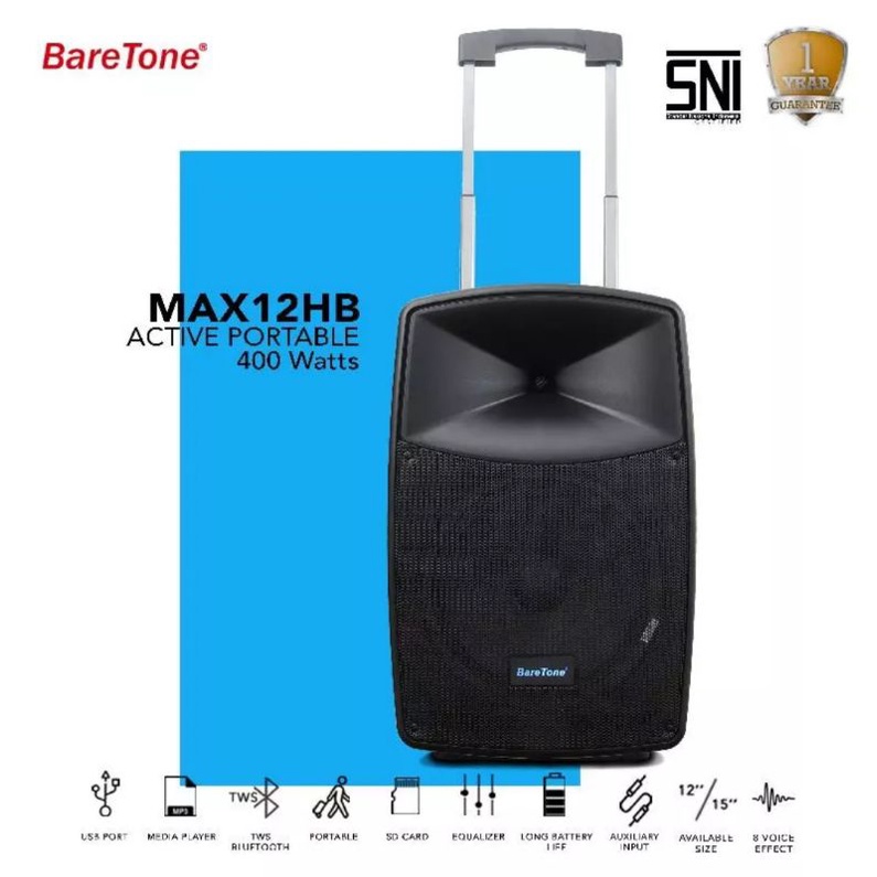 Soeaker Portable Baretone MAX15HB Speaker Meeting MAX 15HB Bluetooth Wireless