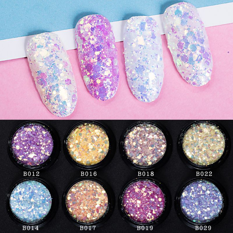 Siy Bubuk Mika Uv Resin Glitter Reaktif Berubah Warna Untuk Diy Perhiasan