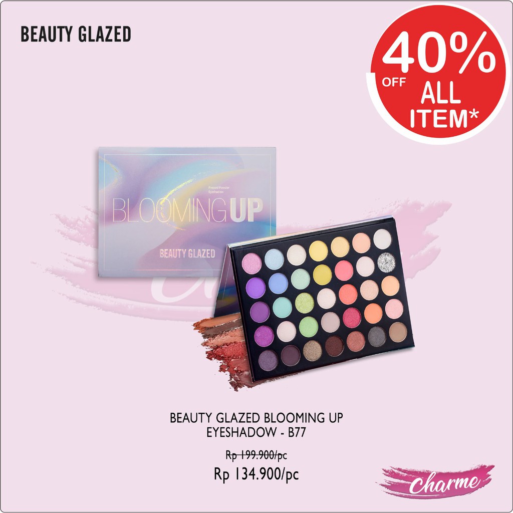 (READY &amp; ORI) CLEARANCE SALE Beauty Glazed Blooming Up Eyeshadow Pallete - B77 B 77