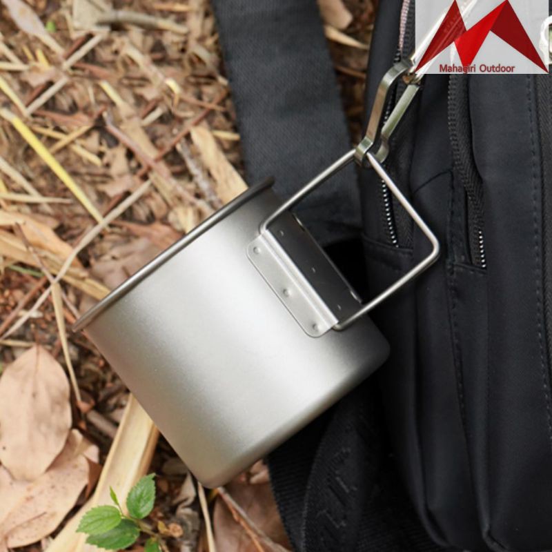 Tomshoo titanium 300ml mug cup foldable ultralight camping gelas ngopi