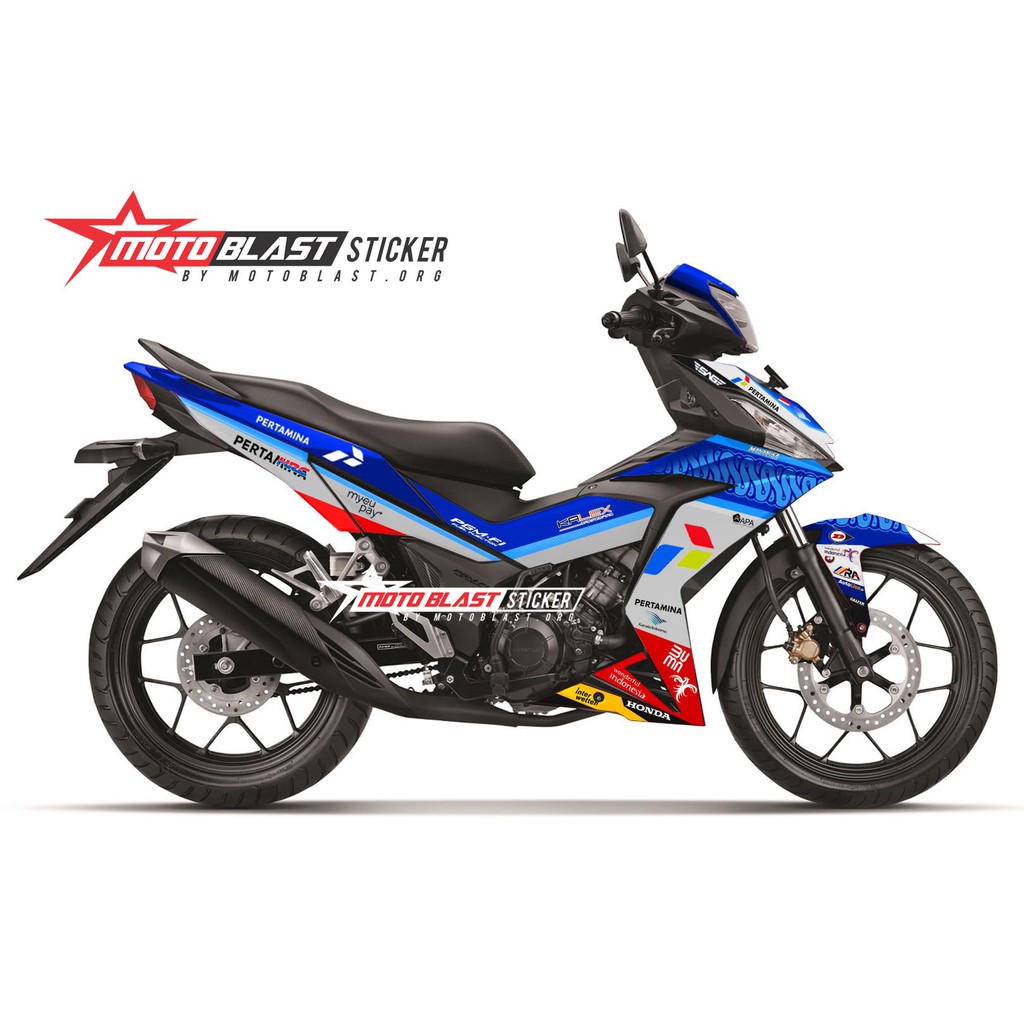Decal stiker Honda Supra GTR 150 Mandalika Fullbody motoblast