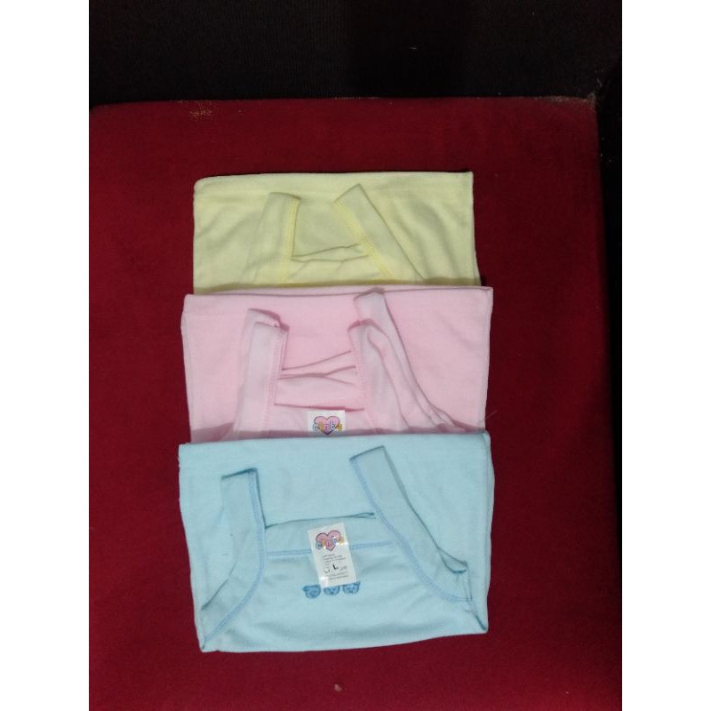 12pcs Tang Top bayi polos putih/Tang Top bayi polos warna/Singlet kamisol polos