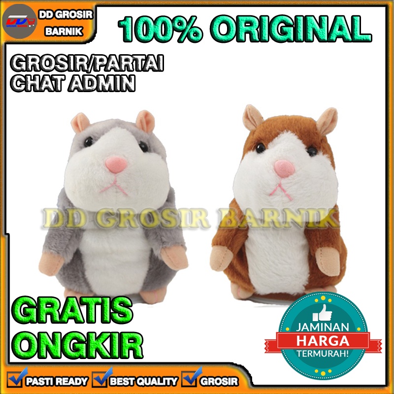 [DGB] MAINAN BONEKA TALKING HAMSTER BISA BICARA NGOMONG MENGIKUTI SUARA